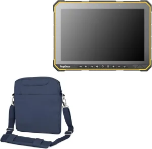 BoxWave Case Compatible with RugGear RG935 - Encompass Urban Bag, Over Shoulder Messenger Straps Handle Bag Pockets - Navy