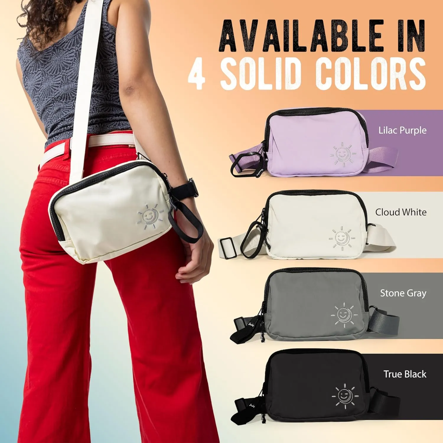 Braxley Unisex Clutch Bag & Belt Bundle - Crossbody and Fanny Pack for Men & Women - Full Length Stretch Belt Design – RFID Blocking Convertible Belt Bag | Washable and Durable