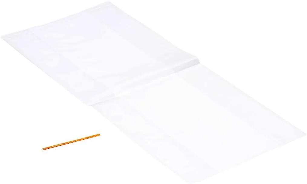 Bread Bags with Ties, Heavy Duty, Reusable, 100 Clear Bags and 100 Ties