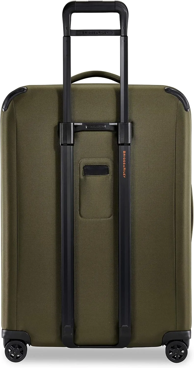 Briggs & Riley 29" Large Expandable Spinner - Checked Luggage for Travel, Suitcases with Wheels, Softside Rolling Bag for Men & Women, Self-Repairing Zipper - ZDX Collection, Hunter