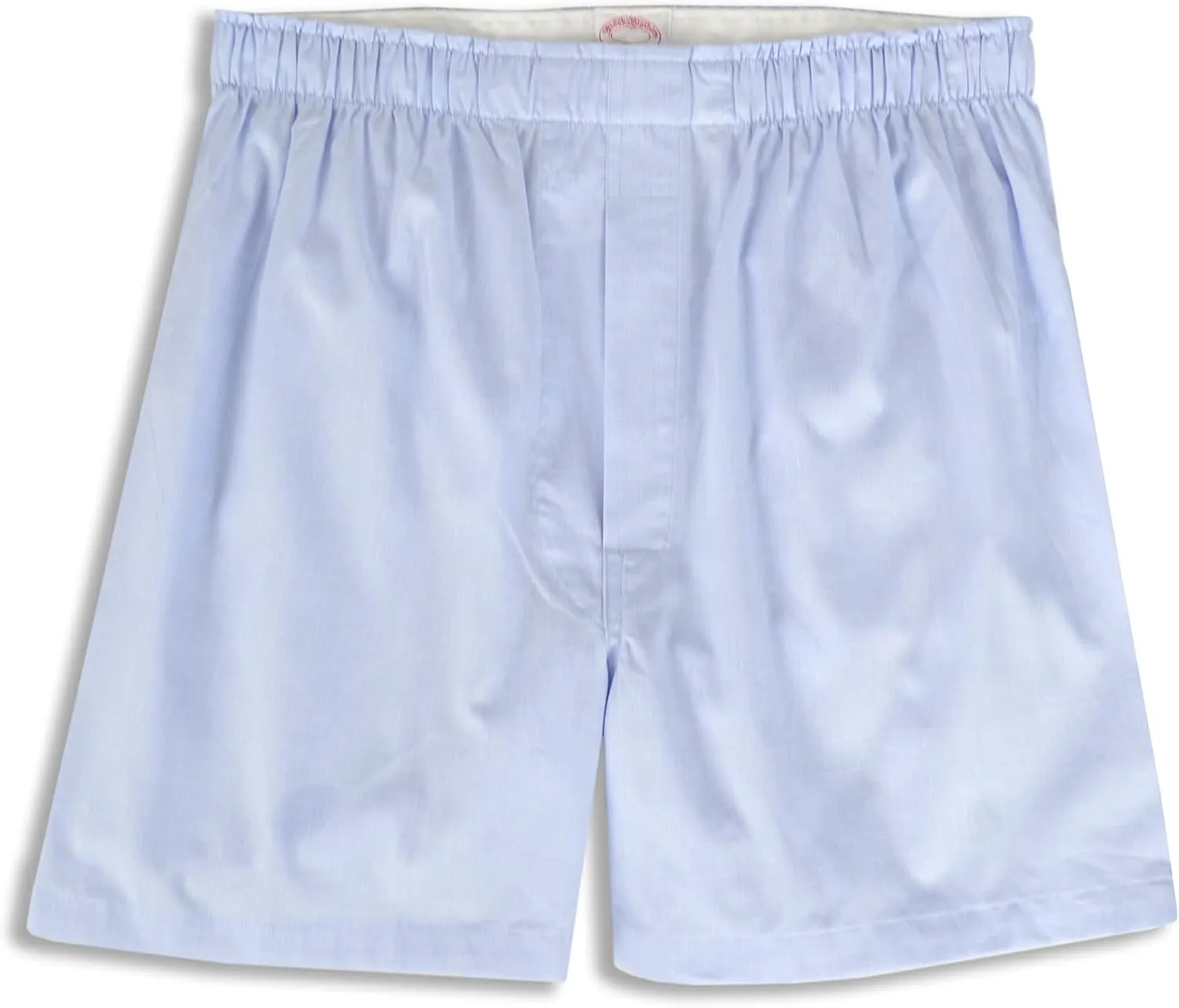 Brooks Brothers Men's Regular Fit 77381 Micro Check 100% Cotton Boxers Shorts, Light Blue