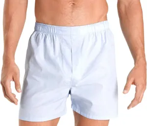 Brooks Brothers Men's Regular Fit 77381 Micro Check 100% Cotton Boxers Shorts, Light Blue