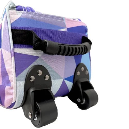 BSI Clear Top 3 Ball Tote Lilac and Sky Blue Bowling Bag