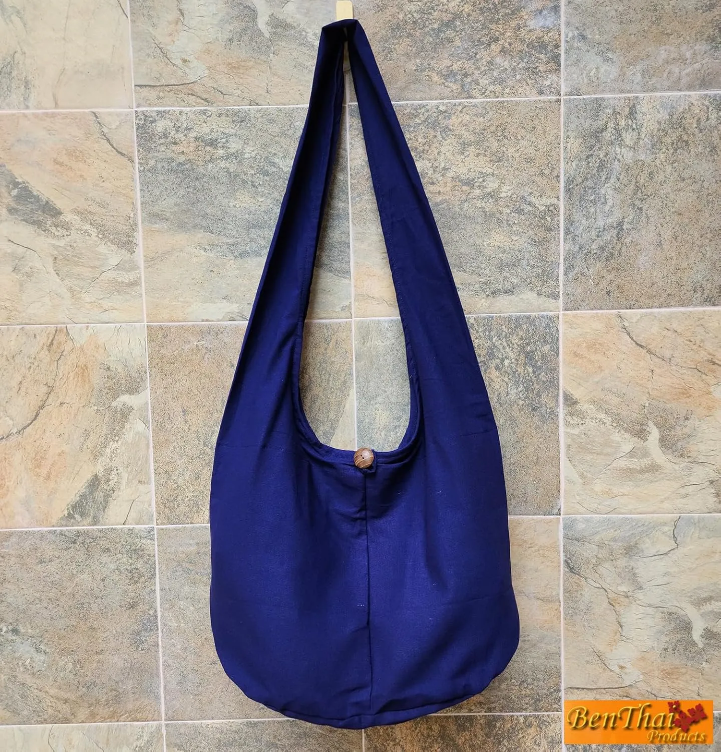 BTP! Thai Monk Buddha Cotton Sling Crossbody Messenger Bag Purse Hippie Hobo Solid Large
