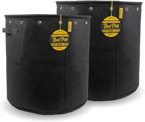 BudPots for Optimal Plant Growth | 25 Gallon Fabric Pots (94.5L) |2-Pack | Metal Reinforced Rim - Sturdy & Never Collapses | Promotes Dense & Healthy Roots | Low Stress Training | Reusable