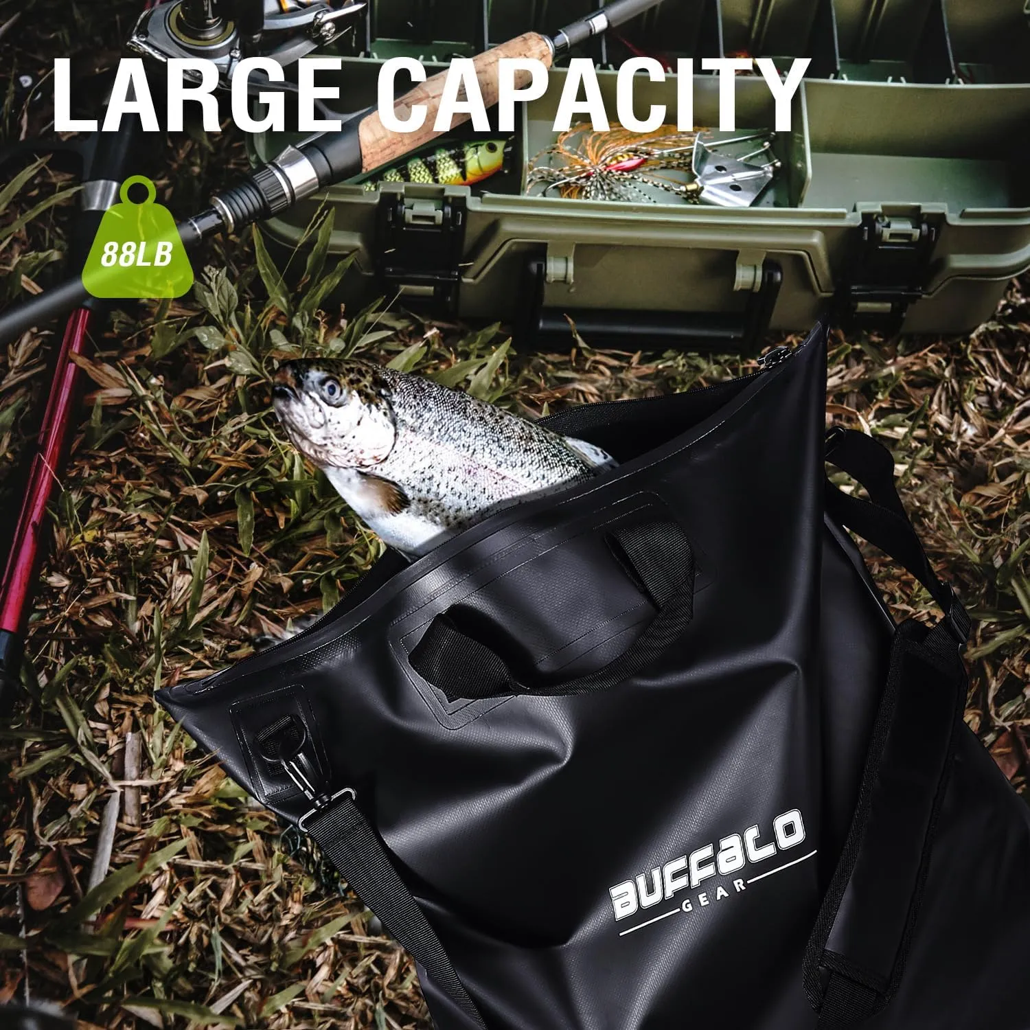 Buffalo Gear Fish Bag with Airtight Waterproof Zipper