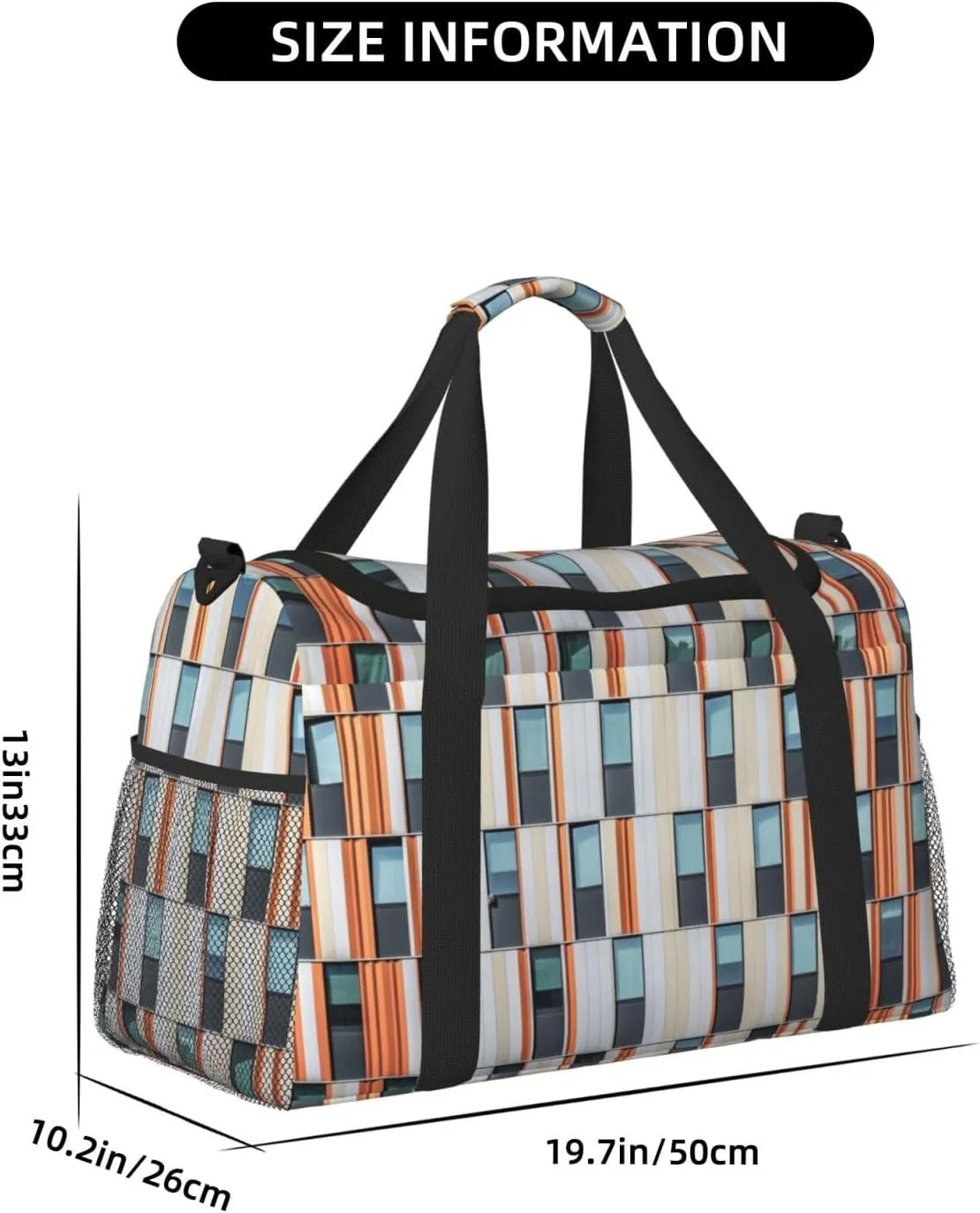 Building Window Travel Duffel Bag Large Foldable Waterproof Overnight Bag For Beach Swim Bags Pool Sports Gym