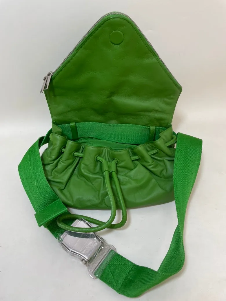 BV Vintage Green Messenger Bag - Preloved