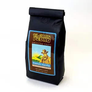 Cafe Don Pedro French Vanilla Medium Roast Low-Acid Coffee Three 12 oz Bags (2.25 lbs)