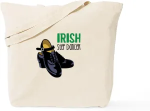 CafePress Irish Step Dancer Tote Bag Natural Canvas Tote Bag, Reusable Shopping Bag