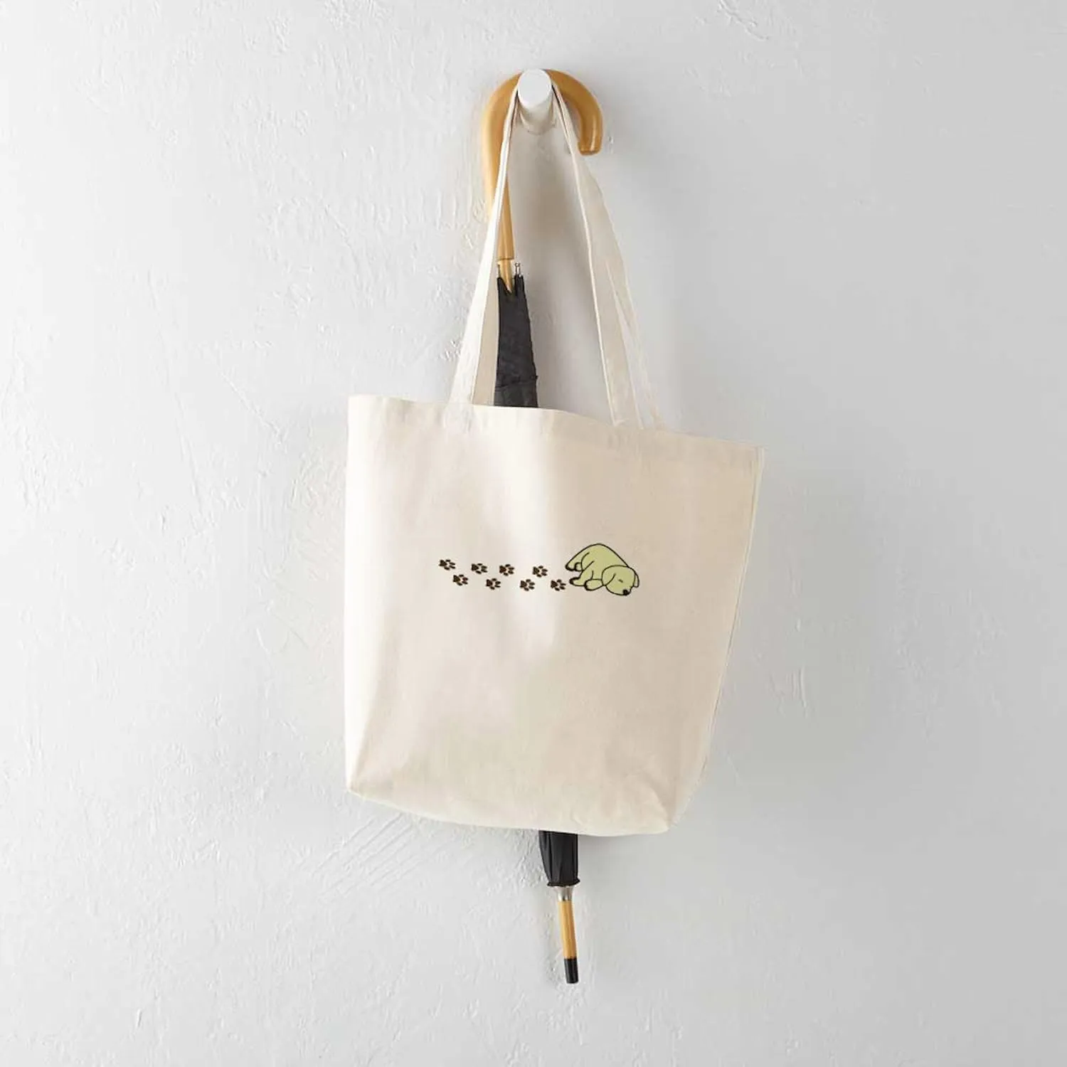 CafePress Muddy Yellow Lab Tote Bag Reusable Natural Beige Canvas Shopping Bag