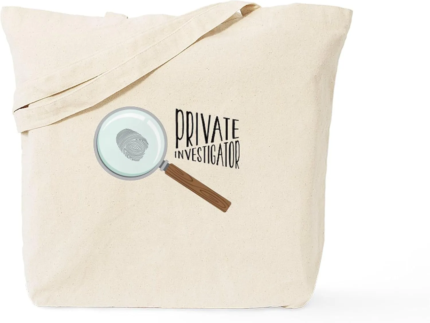 CafePress Private Investigator Tote Bag Reusable Natural Beige Canvas Shopping Bag