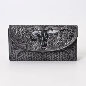 Calm Bull Tooled Wallet