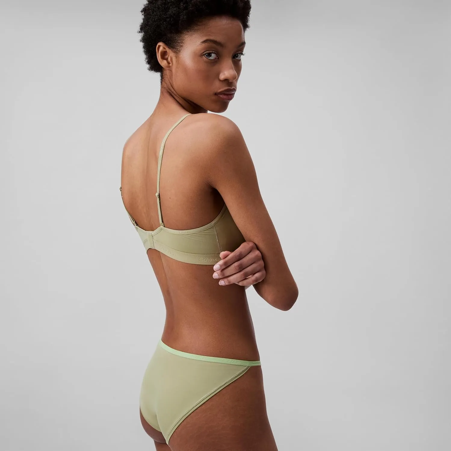 Calvin Klein Women's Ideal Micro Low Rise String Bikini