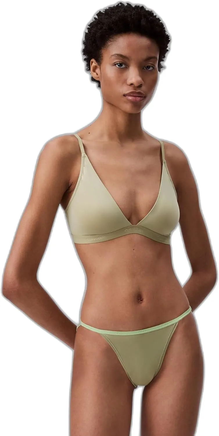 Calvin Klein Women's Ideal Micro Low Rise String Bikini