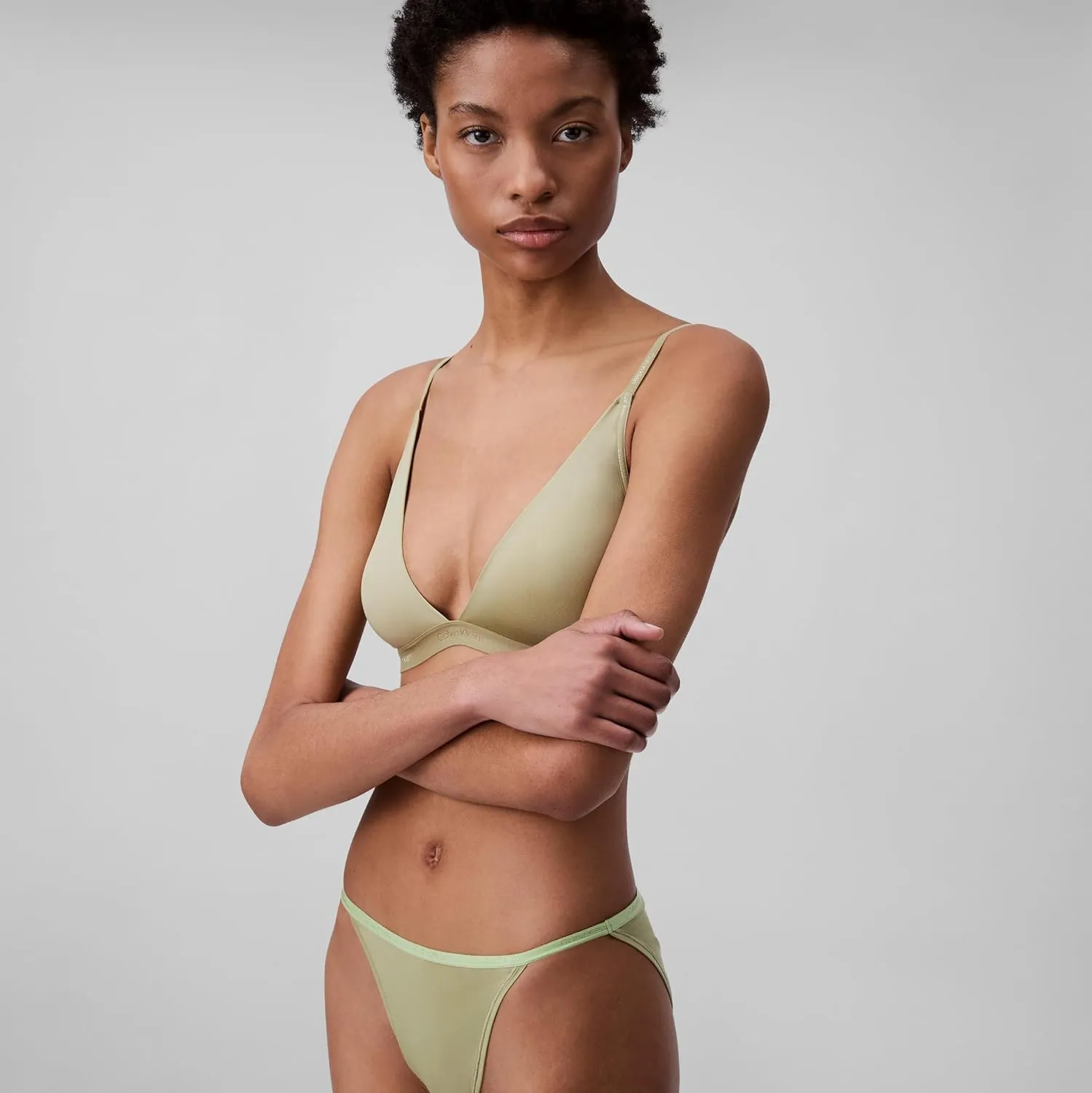 Calvin Klein Women's Ideal Micro Low Rise String Bikini