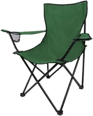 Camping Chair Outdoor Chair Foldable Chair Folding Padded Deck Chair Backchair Beach Chair Fishing Chair Portable Lounge Chair Outdoor Armchair With Cup Holder Folding Camping Chair ( Color : A )