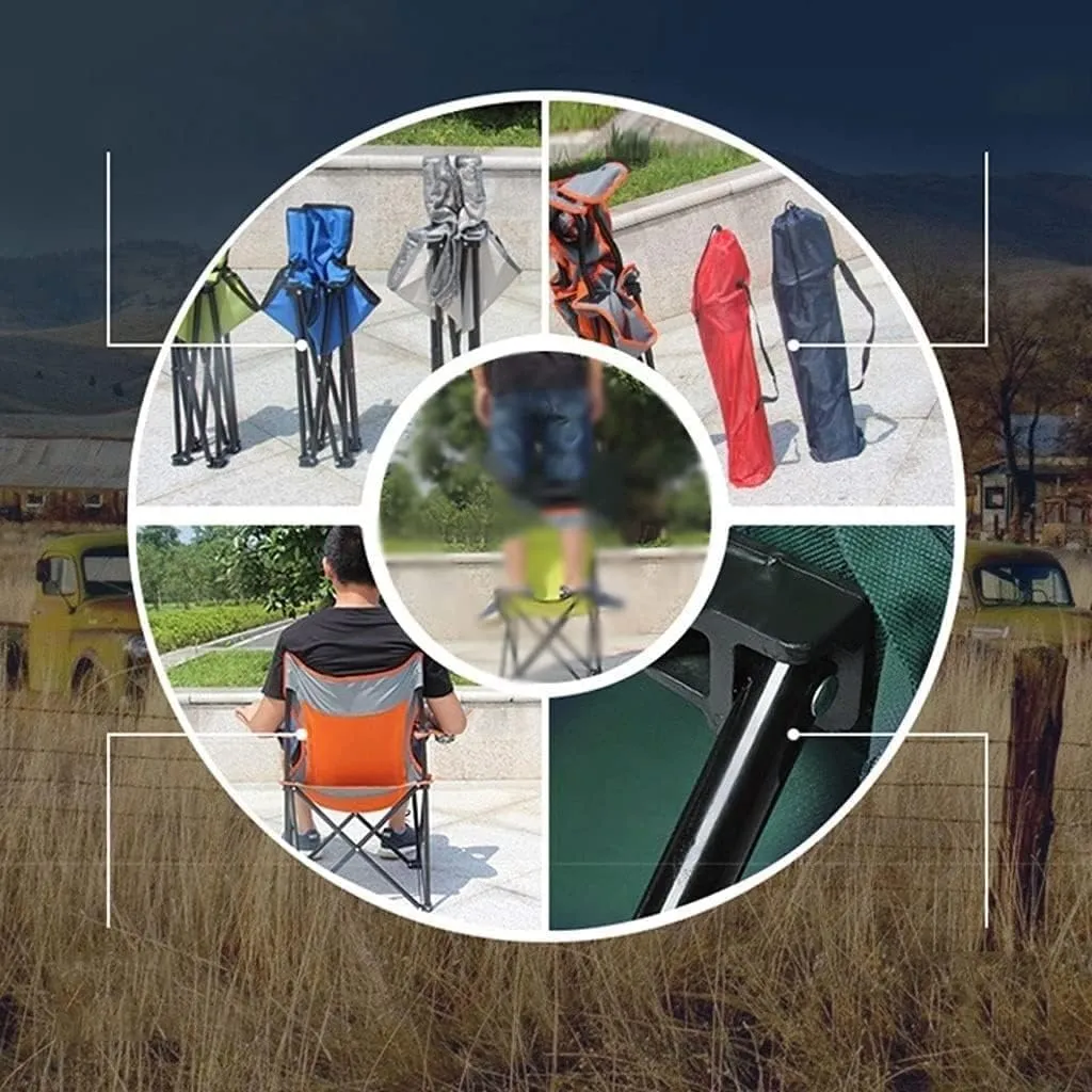 Camping Chair Outdoor Chair Foldable Chair Folding Padded Deck Chair Backchair Beach Chair Fishing Chair Portable Lounge Chair Outdoor Armchair With Cup Holder Folding Camping Chair ( Color : A )