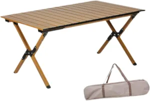 Camping Folding Table Outdoor Table Furniture with Storage Carrying Bags Foldable Picnic Table Portable for Barbecue Fishing