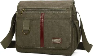 Canvas Messenger Bag Satchel Bag Crossbody Bag Shoulder Bag 14inch With Water Pocket