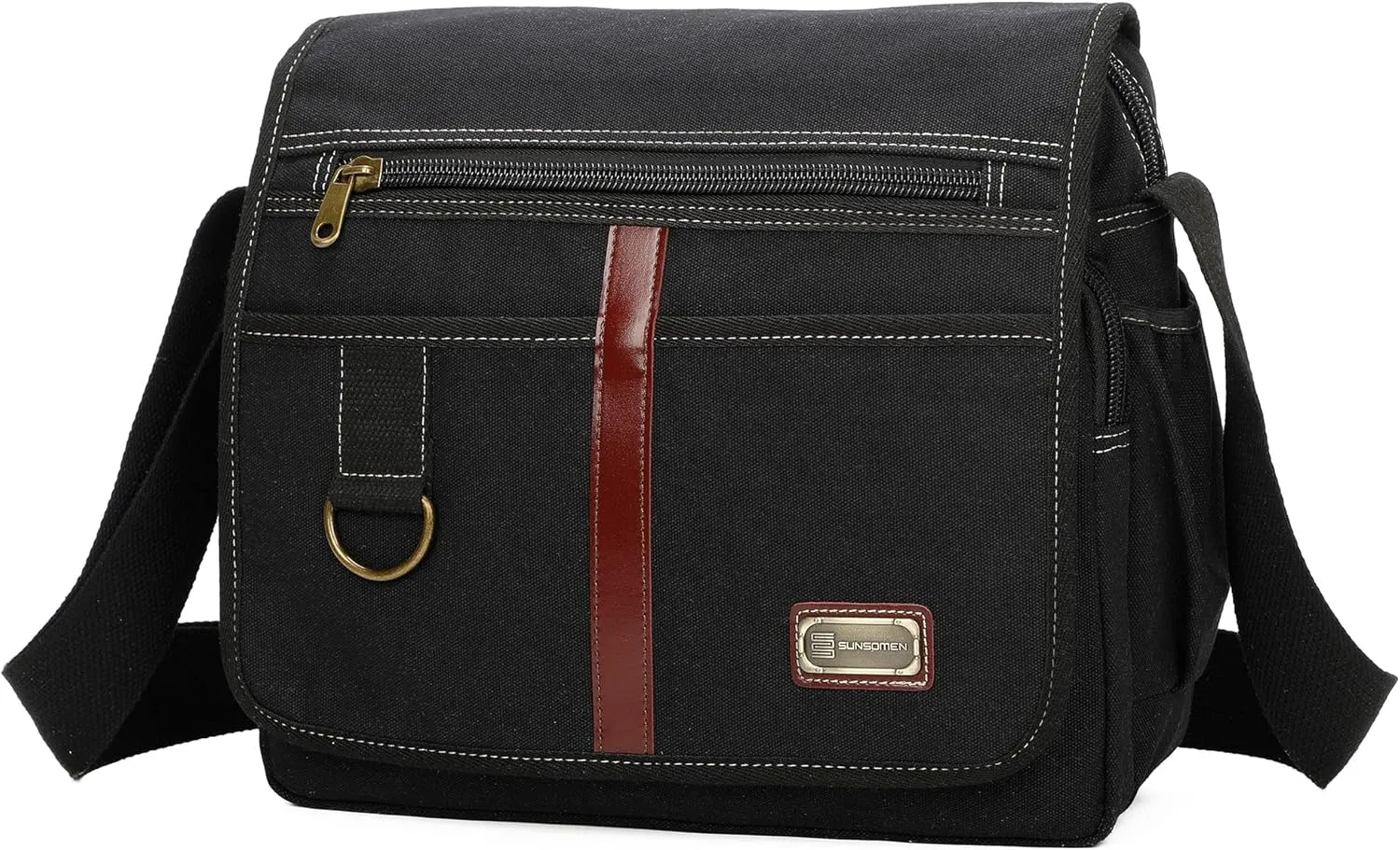 Canvas Messenger Bag Satchel Bag Crossbody Bag Shoulder Bag 14inch With Water Pocket