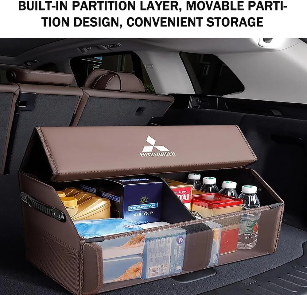 Car Boot Bags for Mitsubishi L200/Lancer/Mirage/Outlander/Pajero, Large Capacity Car Boot Organiser Moisture Proof Storage Bags Storage Accessories,A-Small