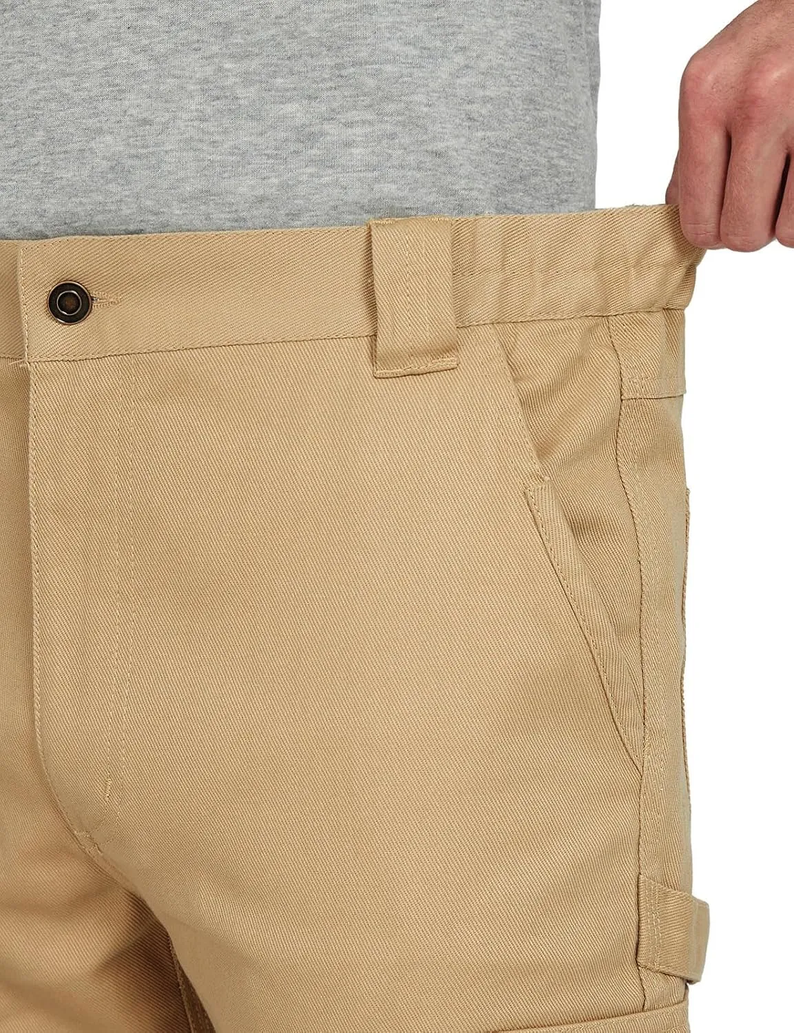 Cargo Pants for Men Ripstop Carpenter Work Pants Relaxed Fit Twill Cotton Casual Hiking Pants