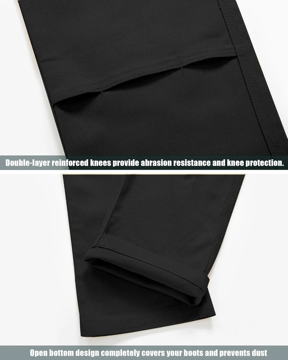 Cargo Pants for Men Ripstop Carpenter Work Pants Relaxed Fit Twill Cotton Casual Hiking Pants