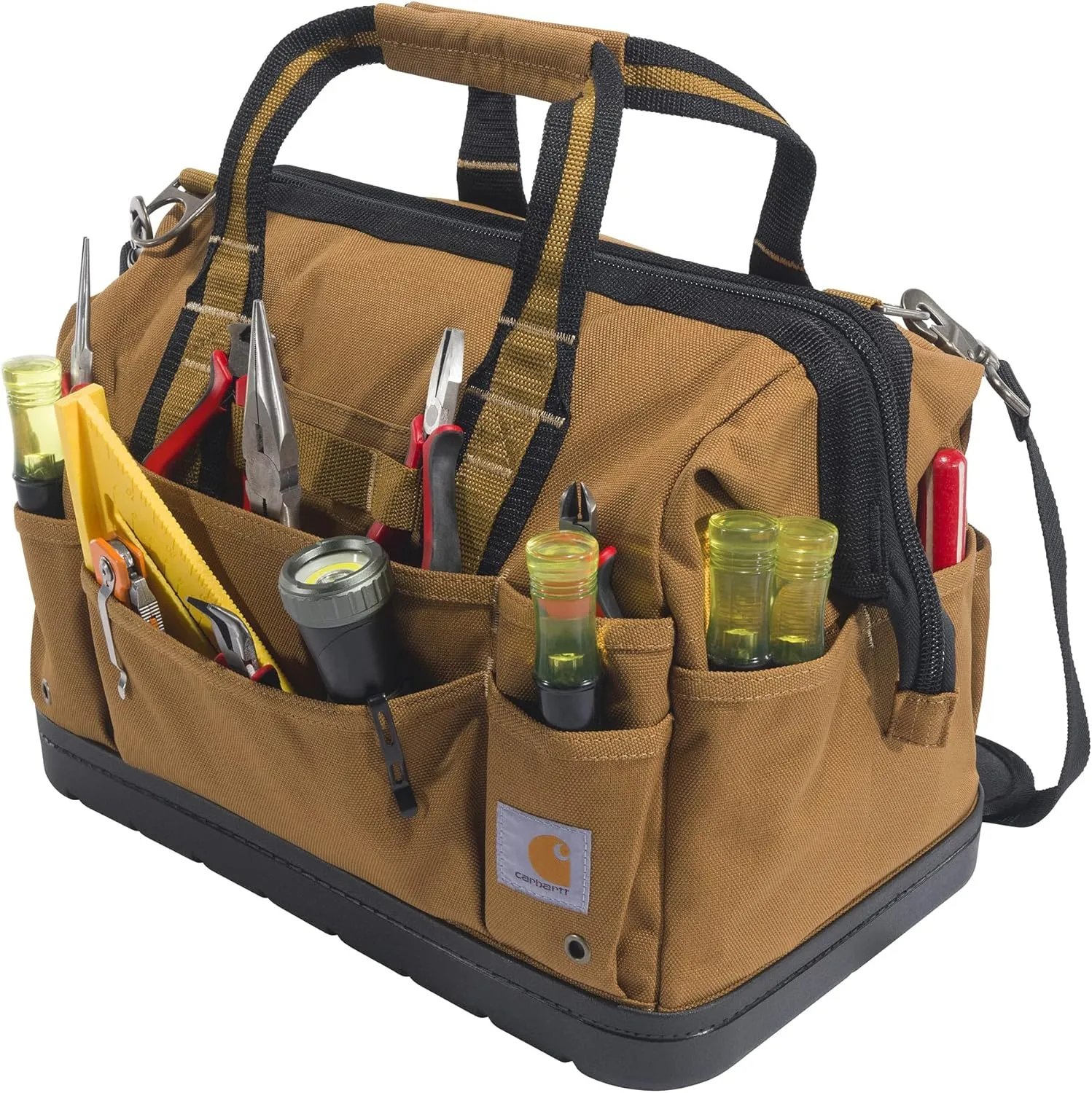 Carhartt Legacy Tool Bag 16-Inch w/ Molded Base, Carhartt Brown