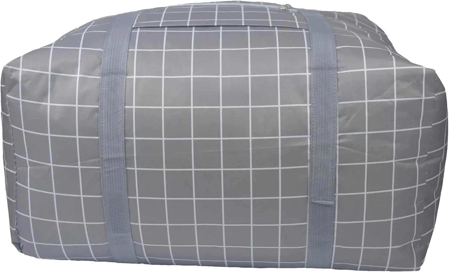 Carry On Water-Resistant Multi-function Duffel bag Collapsible Hand luggage bags for travel Large Lightweight, Storage Bags with Reinforced Handle (90L, Grey grid)