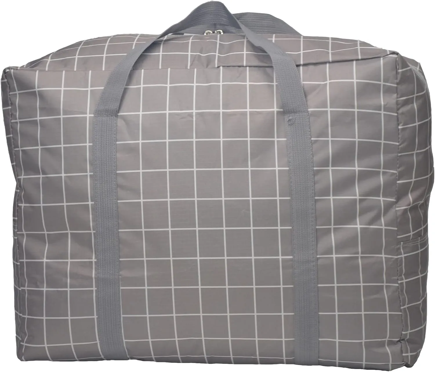 Carry On Water-Resistant Multi-function Duffel bag Collapsible Hand luggage bags for travel Large Lightweight, Storage Bags with Reinforced Handle (90L, Grey grid)