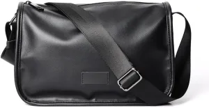 Casual PU Leather Messenger Bag Crossbody Bag, Travel Hiking Crossbody Bag Small Shoulder Pouch Handbag