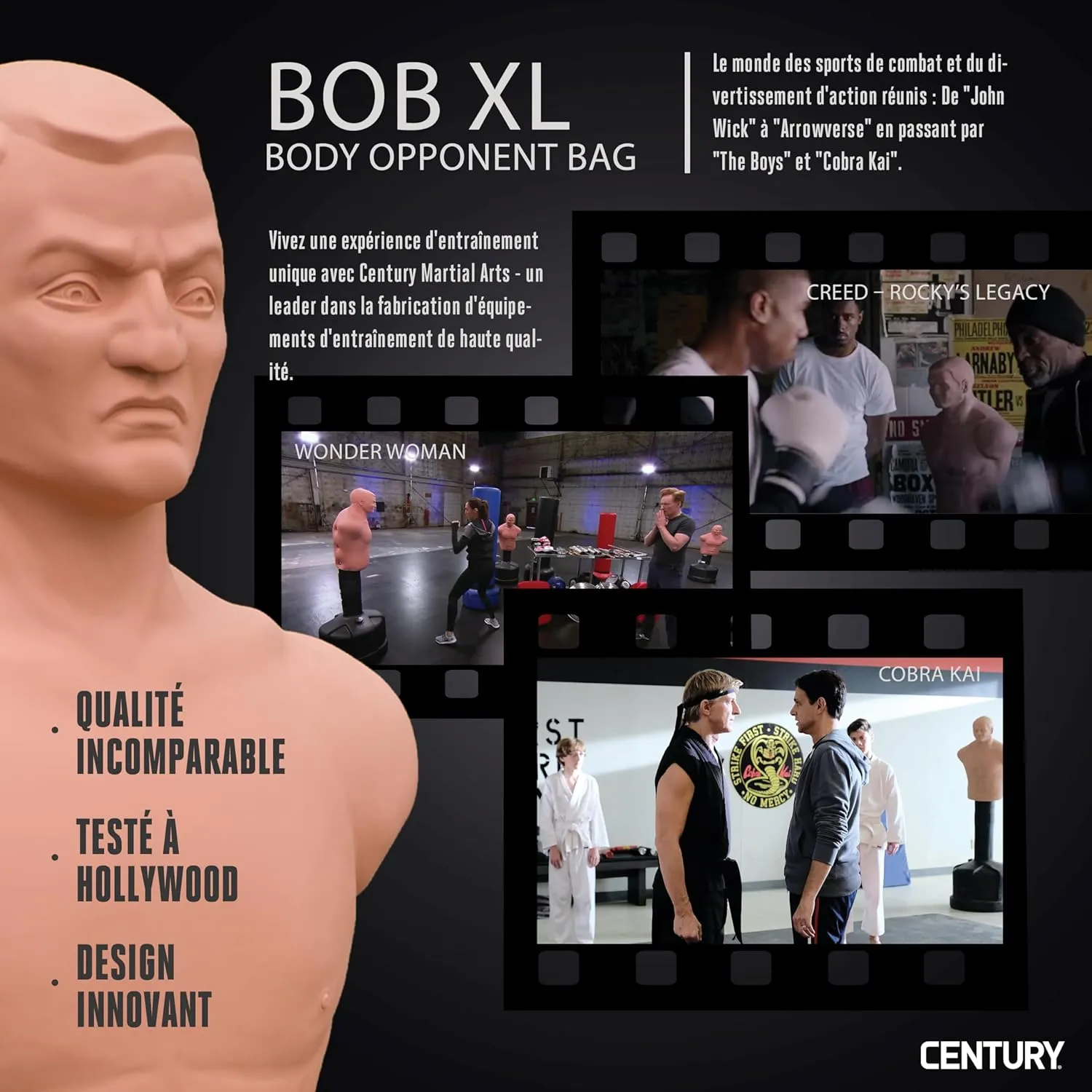 Century BOB XL Punching Bags - Freestanding Boxing Dummy for Adults & Martial Arts Kickboxing Training