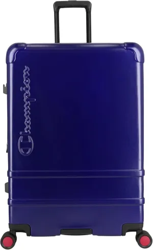 Champion 21” Hardshell Suitcase with Cup Holder & 8 Spinner Wheels - Expandable Carry-On & Checked Luggage - Durable ABS Material - Travel Bags for Men & Women - With TSA Lock -Astral