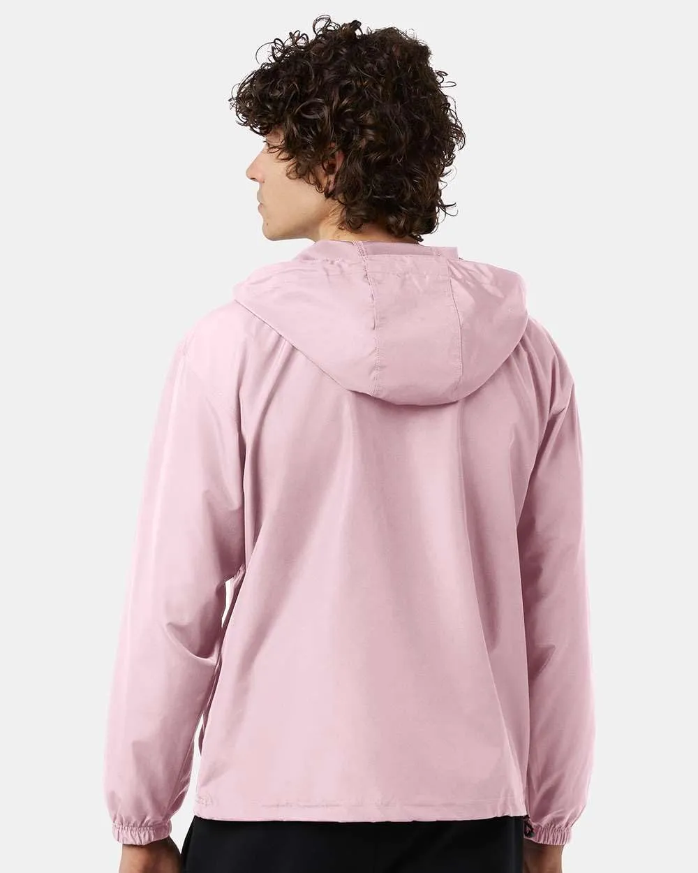 Champion CO200 Men's Hooded Packable Quarter-Zip Jacket, Lightweight Wind & Water-Resistant Pullover with Adjustable Hood