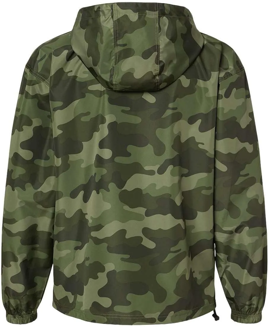 Champion CO200 Men's Hooded Packable Quarter-Zip Jacket, Lightweight Wind & Water-Resistant Pullover with Adjustable Hood