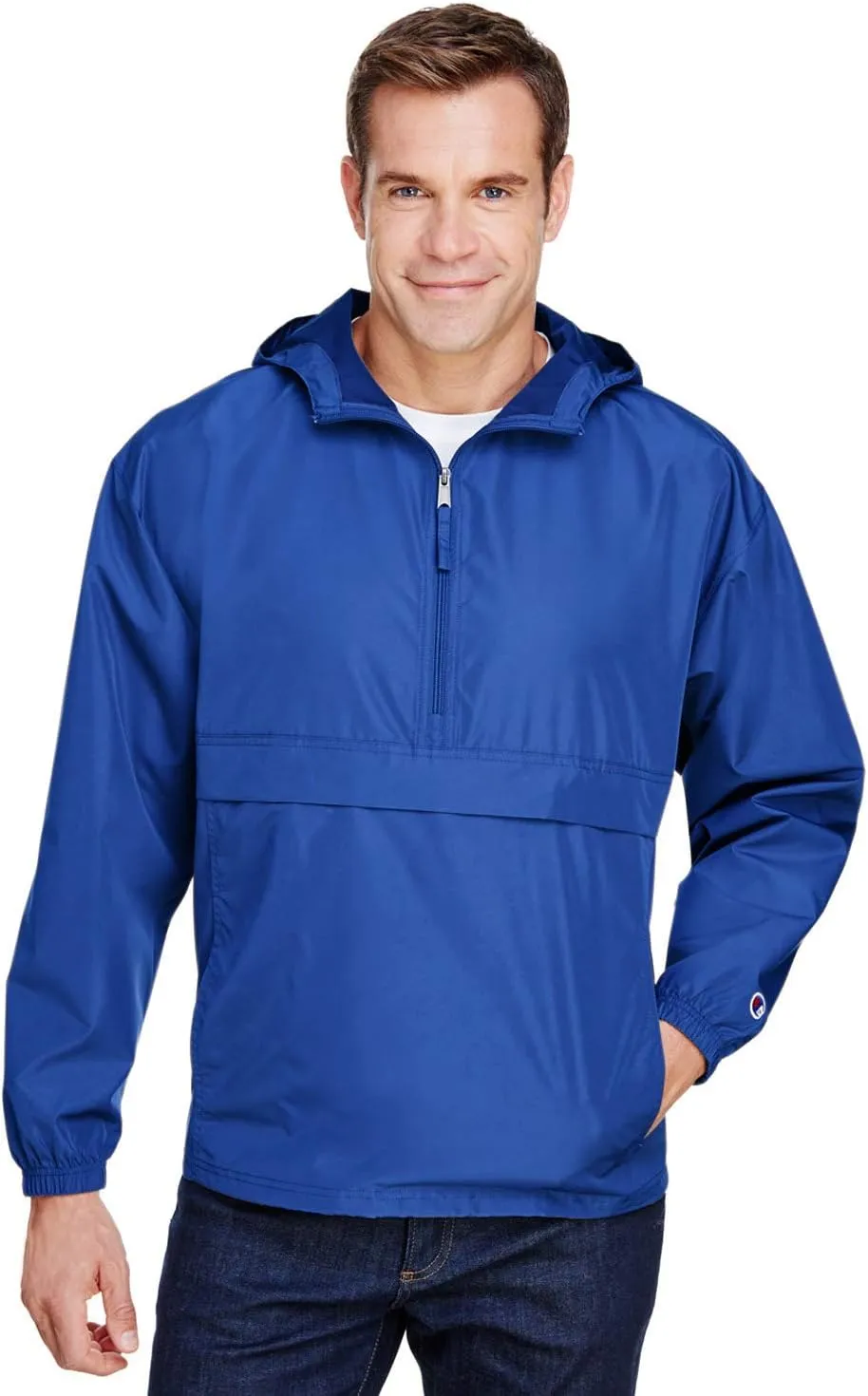 Champion Men's Packable Anorak Quarter-Zip Jacket