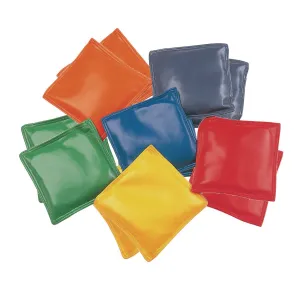Champion Sports Bean Bag Set, Vinyl, 4", Assorted Colors, 12/box