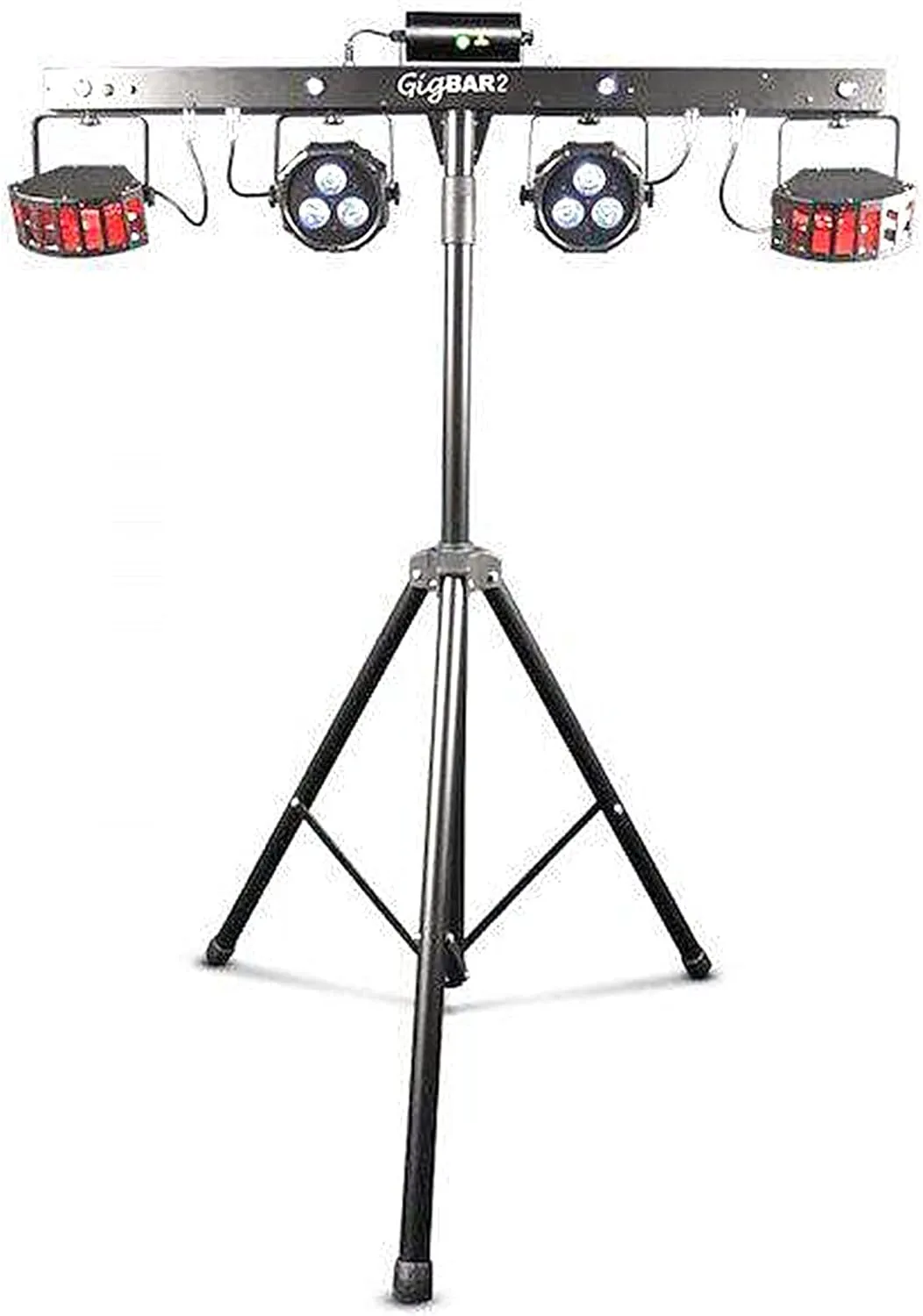 CHAUVET DJ GigBAR 2 4-in-1 Multi-Effect Lighting System Bundle with 2 DMX Cables and Austin Bazaar Polishing Cloth