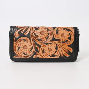 Chevron Carved Wallet