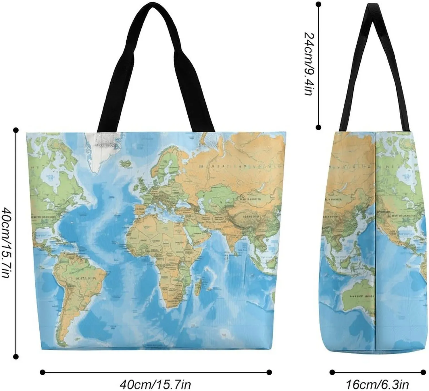 Chinese Style Mandarin Ducks Tote Bag for Women Reusable Grocery Shoulder Bags Shopping Bag for Travel, Groceries