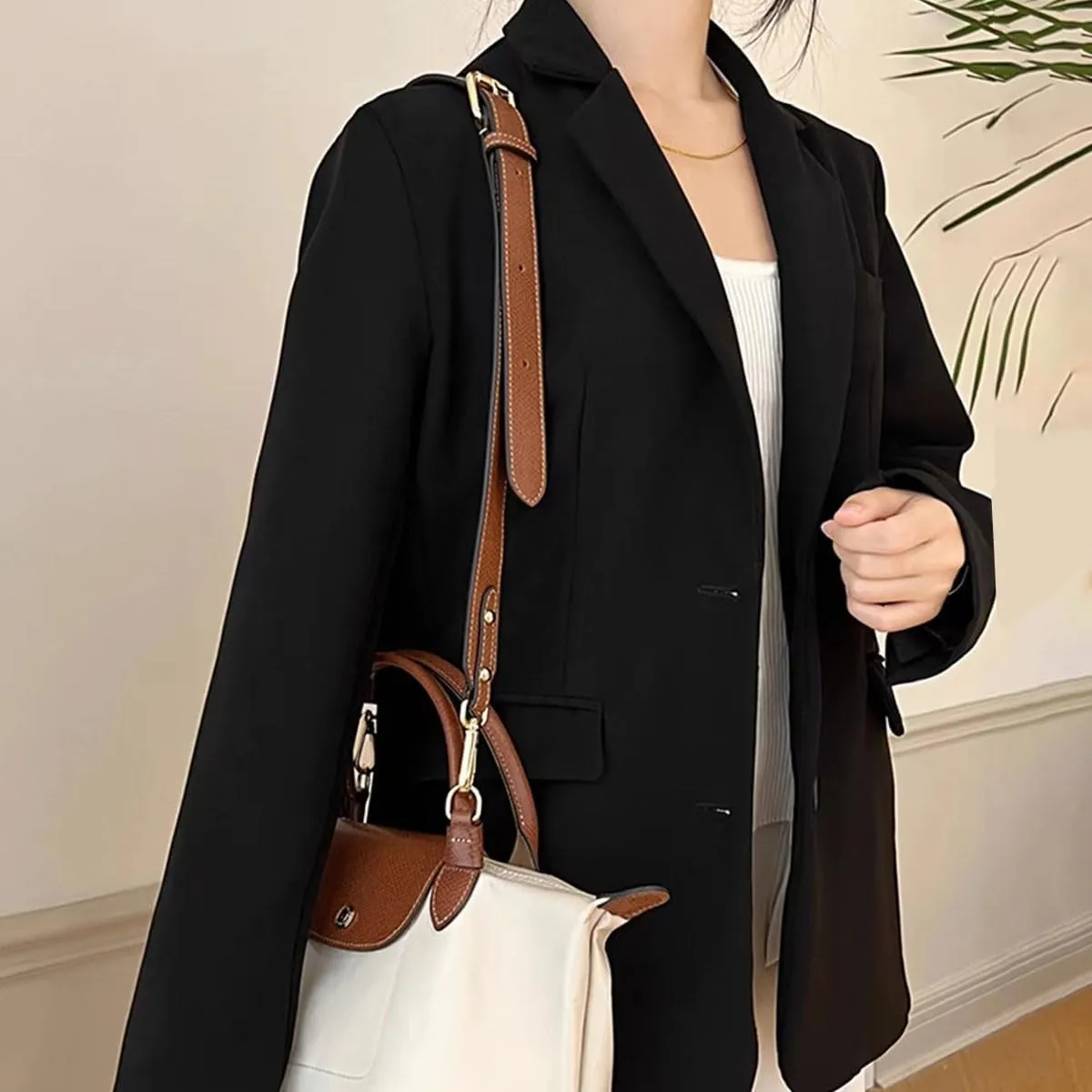 Chispee Bag Strap Set Free Punching Modification Bag Small Transformation Tote Messenger Strap Set