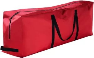Christmas Tree Storage Bag Oxford Waterproof Duffel Bag Fits up to 4 Ft Christmas Tree Multipurpose Storage Bag with Reinforced Handles Double Zippers Tear Proof Holiday Storage Container (Red)