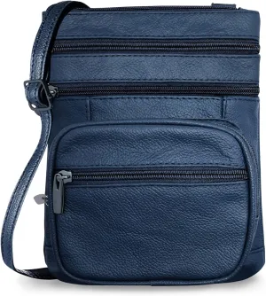 Ciana Genuine Leather Cross Body Bags Purse for Women, Purses Women's Shoulder Sling Handbags Soft Purse