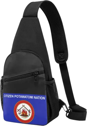 Citizen Potawatomi Nation Flag Adjustable Fanny Pack Waist Bag For Travel Sports