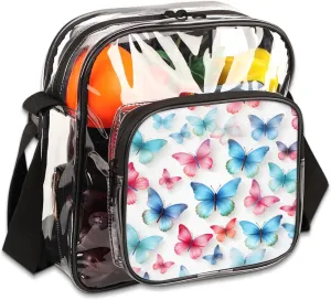 Clear Crossbody Purse Bag Clear Messenger Shoulder Bags See Through Transparent Purse