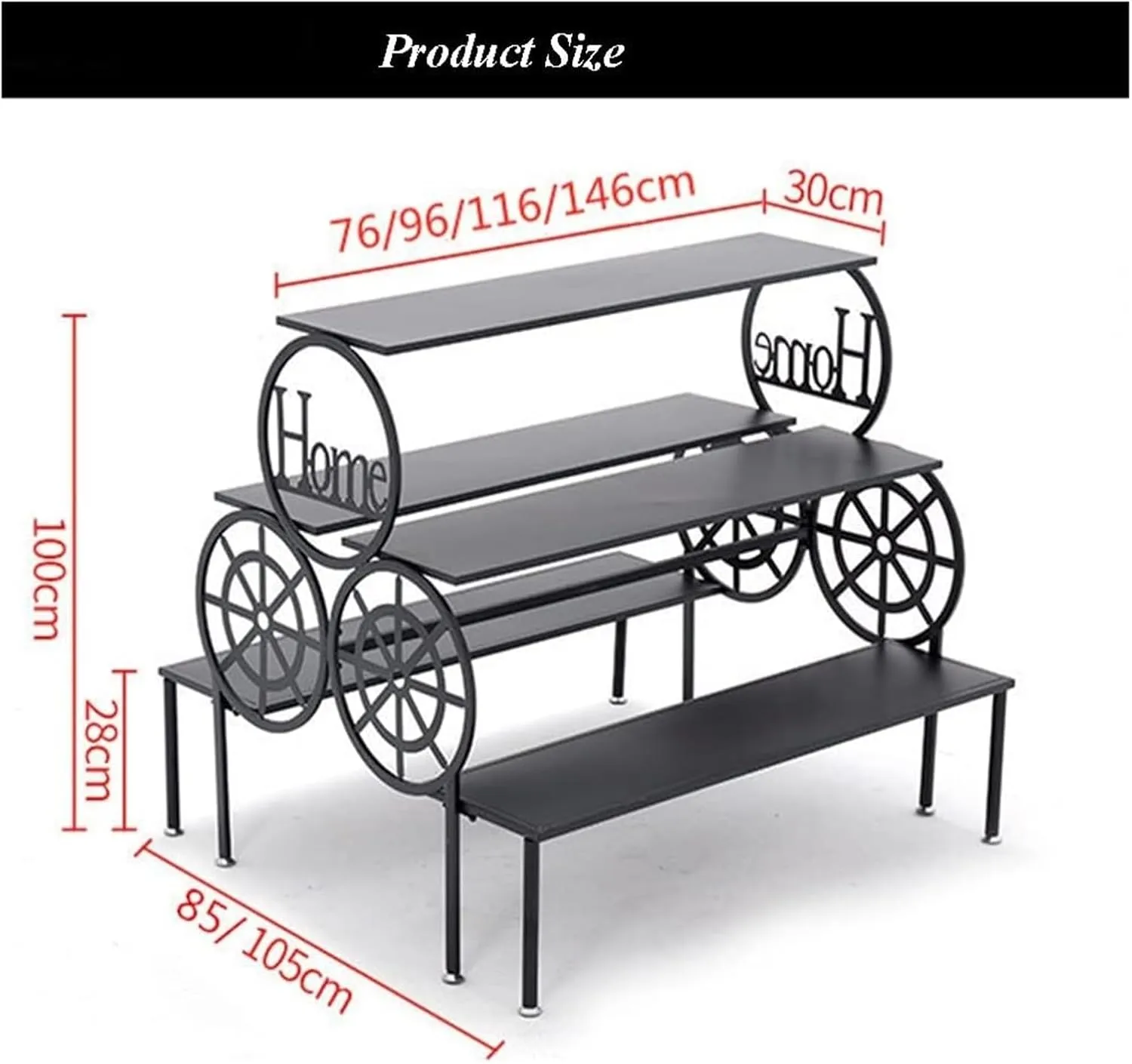 Clothes Rail Garment Rack Retail Display Tables For Shoe Shop, Standing Clothing Shoes Display Rack Unit Storage Shelves Trapezoidal Floor-to-ceiling Shelves Multi-level Shoes And Handbags Shelf ( Col