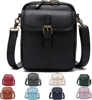 Collaboraten 1 Crossbody Leather Bag, Small Leather Crossbody Bags for Women with Slots Rfid