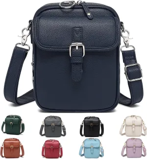 Collaboraten 1 Crossbody Leather Bag, Small Leather Crossbody Bags for Women with Slots Rfid