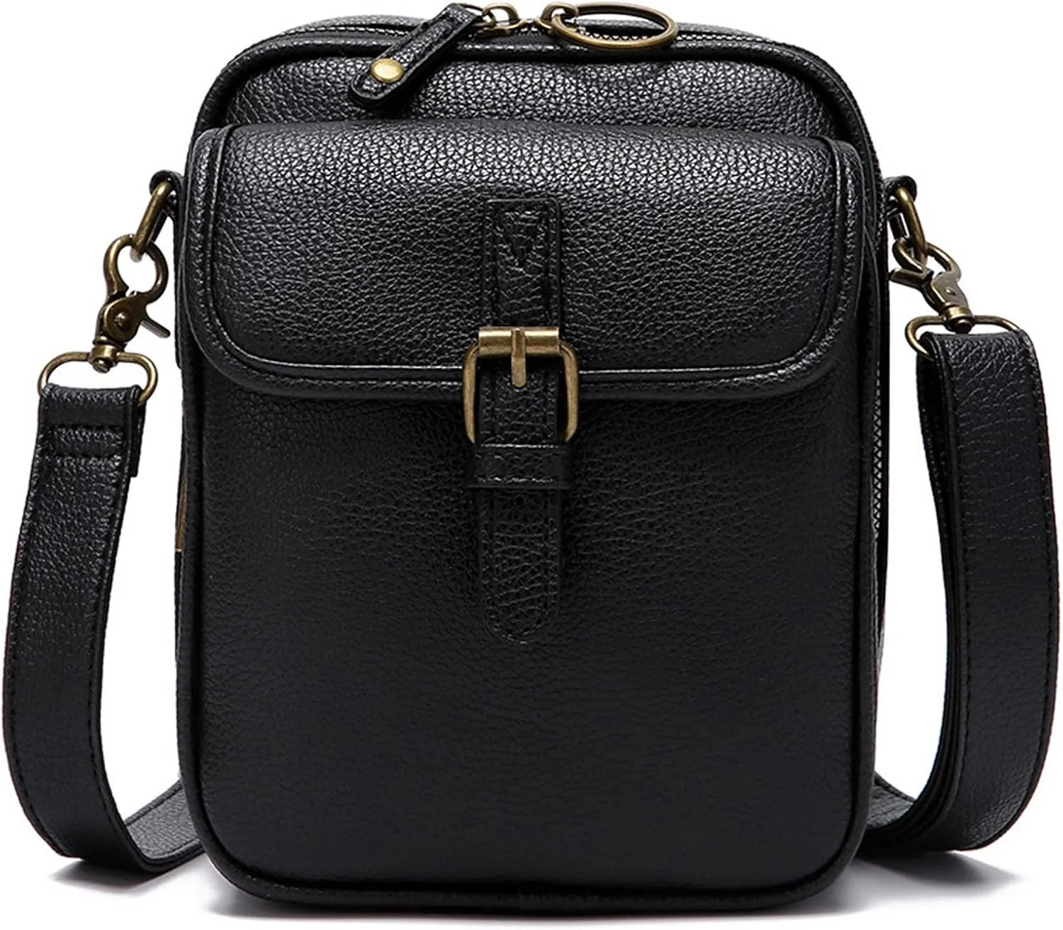 Collaboraten 1 Crossbody Leather Bag, Urvashi Crossbody Bag,Large Satchel for Women with 10 Card Slots